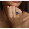 Image 2 : 14KT White Gold 6.09ct Tanzanite and Diamond Ring