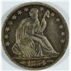 Image 1 : 1854-O ARROWS SEATED LIBERTY HALF XF/AU