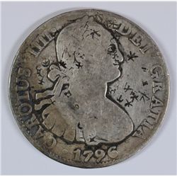 1796 8 REALE SILVER DOLLAR