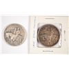 Image 1 : LOT of (2) 1925 STONE MOUNTAIN COMM. SILVER HALF DOLLAR XF / AU