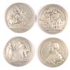 Image 1 : LOT of (4) PEWTER CONGRESSIONAL MEATAL AWARDS COMMEM TOKENS