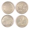Image 2 : LOT of (4) PEWTER CONGRESSIONAL MEATAL AWARDS COMMEM TOKENS