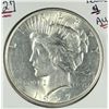 Image 1 : 1927 PEACE DOLLAR AU