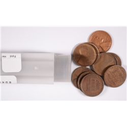 ROLL OF 1912-D LINCOLN CENTS AG