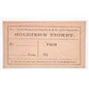 Image 1 : CIVIL WAR SOLIDERS RAILROAD TICKET (RARE)