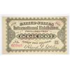 Image 1 : 1776 US INTERNATIONAL EXHIBITION TICKET (RED OVERPRINT, RED SERIAL #) CU