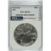 Image 1 : 2000 AMERICAN SILVER EAGLE, PCI MS-70  RARE  TRENDS PRICE $1150.00
