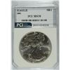 Image 1 : 2001 AMERICAN SILVER EAGLE, PCI MS-70!   TRENDS $800.00