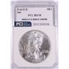 Image 1 : 2002 AMERICAN SILVER EAGLE, PCI MS-70  RARE  TRENDS PRICE $1250.00