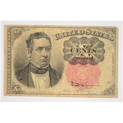 1874 TEN CENT US FRACTIONAL NOTE