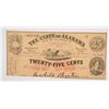 Image 1 : 1863 TWENTY-FIVE CENT STATE OF ALABAMA NOTE