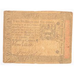 1773 TWO SHILLINGS & SIX PENCE CONTINTENTAL CURRENCY