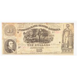 1861 $10 CONFEDERATE STATES OF AMERICA