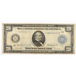 1914 $20 FEDERAL RESERVE NOTE