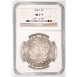 1880-S MORGAN DOLLAR NGC MS-64+
