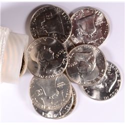 GEM BU ROLL OF FRANKLIN HALF DOLLARS: ( 3 ) 1960 & ( 17 ) 1960-D
