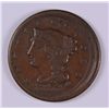 Image 1 : 1853 LARGE CENT, RARE OFF-CENTER MINT ERROR. VF+  HARD TO FIND THIS TYPE ERROR
