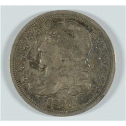 1837 CAPPED BUST DIME, XF