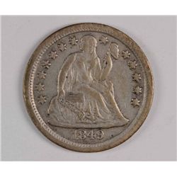 1849-O SEATED DIME, XF+  RARE!