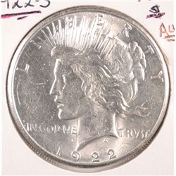 1922-S PEACE DOLLAR AU