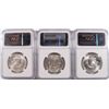 Image 2 : LOT OF ( 3 ) 1950-D FRANKLIN HALF DOLLAR, NGC MS-63 FBL