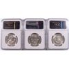 Image 2 : LOT OF ( 3 ) 1951-D FRANKLIN HALF DOLLARS, NGC MS-62 FBL