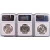 Image 2 : LOT OF ( 3 ) 1954-S FRANKLIN HALF DOLLARS, NGC MS-63