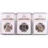 Image 1 : ( 3 ) 1958-D FRANKLIN HALF DOLLAR, NGC  MS-63 FBL