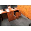 Image 4 : CHERRY BOW FRONT L SHAPED EXECUTIVE DESK (RH)