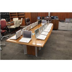BLACK WALNUT 10' X 4' BOARDROOM TABLE