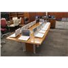 Image 1 : BLACK WALNUT 10' X 4' BOARDROOM TABLE