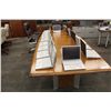 Image 3 : BLACK WALNUT 10' X 4' BOARDROOM TABLE