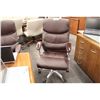 Image 2 : BROWN LEATHER HI BACK EXECUTIVE CHAIR