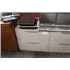 Image 2 : GRAY HAWORTH 2 DRAWER LATERAL FILE CABINET