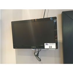 INSIGNIA 17" LCD TELEVISION WITH WALL MOUNT SWIVEL STAND AND REMOTE CONTROL