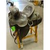 Image 1 : Hamley Form Fitter saddle, 12", Diamond T marked, basket stamped