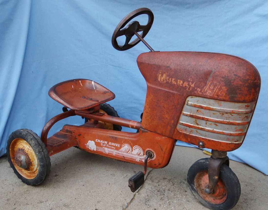 Murray pedal tractor, chain drive, single frt.