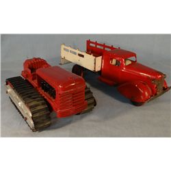 Hubley crawler, restored & Wyandotte truck