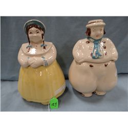 2 Shawnee cookie jars, Dutch boy & girl