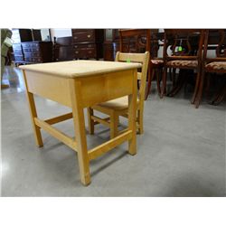 Oak school desk, Bozeman, MT area