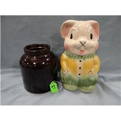 USA marked Mouse cookie jar/ bank, mint