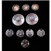 Image 7 : Collection of Silver Coin & Penny Buttons This inc
