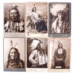 Native American Indian Antique Cabinet Cards The l