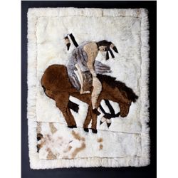 End of the Trail by Remington Alpaca Wool Blanket