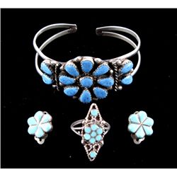 Navajo Lapis Lazuli & Turquoise Silver Collection