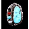 Image 1 : Navajo Turquoise Sterling Men's Ring This is a Nav