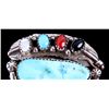 Image 4 : Navajo Turquoise Sterling Men's Ring This is a Nav