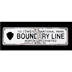 Yellowstone National Park Boundary Sign This is an