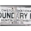 Image 3 : Yellowstone National Park Boundary Sign This is an