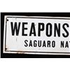 Image 3 : Weapons Prohibited Saguaro National Monument Sign